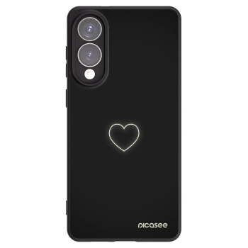 Picasee silikonski črni ovitek za Samsung Galaxy S25 Edge 5G - Heart