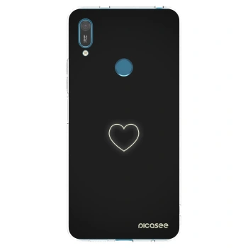 Picasee silikonski prozorni ovitek za Huawei Y7 2019 - Heart