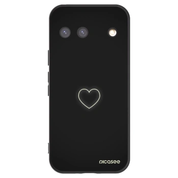 Picasee silikonski črni ovitek za Google Pixel 9 - Heart