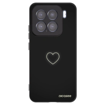 Picasee silikonski črni ovitek za Xiaomi 15 - Heart