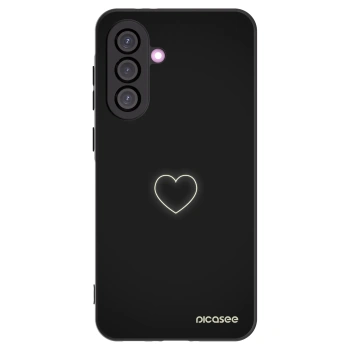 Picasee silikonski črni ovitek za Samsung Galaxy A56 5G A566B - Heart