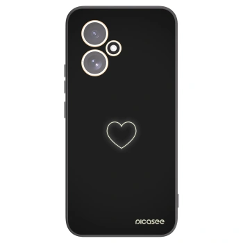 Picasee silikonski črni ovitek za Honor 400 5G - Heart