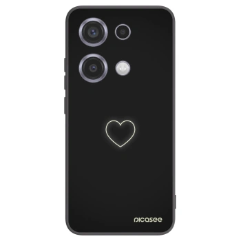 Picasee silikonski črni ovitek za Xiaomi Redmi Note 14S - Heart