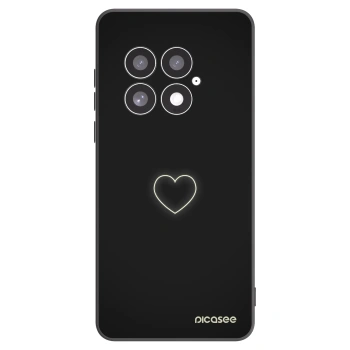 Picasee silikonski črni ovitek za OnePlus 13 5G - Heart