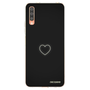 Picasee silikonski prozorni ovitek za Samsung Galaxy A70 A705F - Heart