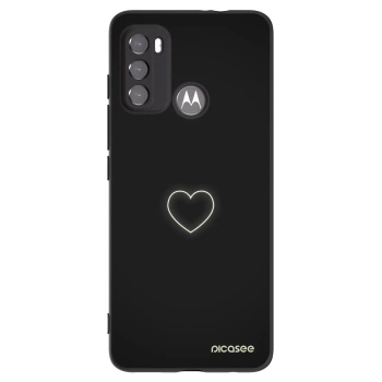 Picasee silikonski črni ovitek za Motorola Edge 60 5G - Heart
