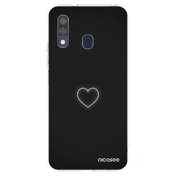 Picasee silikonski prozorni ovitek za Samsung Galaxy A40 A405F - Heart