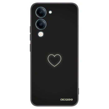Picasee silikonski črni ovitek za Vivo Y29s 5G - Heart