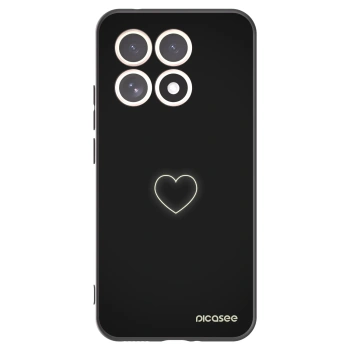 Picasee silikonski črni ovitek za Xiaomi 15T - Heart