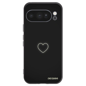 Picasee silikonski črni ovitek za Google Pixel 10 Pro - Heart