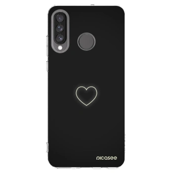 Picasee silikonski prozorni ovitek za Huawei P30 Lite - Heart