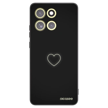 Picasee silikonski črni ovitek za Motorola Moto G86 Power 5G - Heart