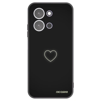 Picasee silikonski črni ovitek za Xiaomi Redmi 15C 5G - Heart