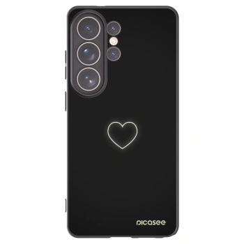 Picasee silikonski črni ovitek za Samsung Galaxy S26 Ultra - Heart