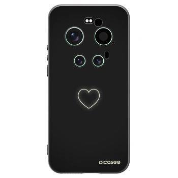 Picasee silikonski črni ovitek za Xiaomi 17 Ultra - Heart