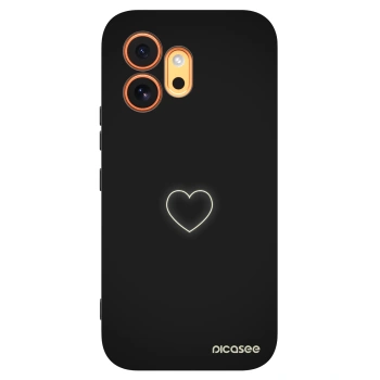 Picasee silikonski črni ovitek za Honor 600 - Heart