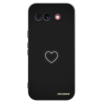 Picasee silikonski črni ovitek za Google Pixel 10a - Heart