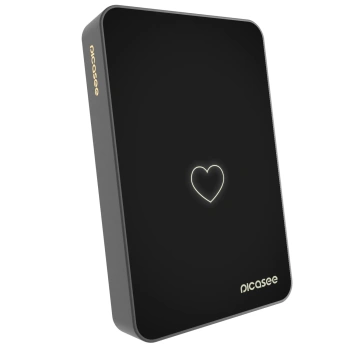Picasee Prenosna baterija z MagSafe 10 000 mAh Siva - Heart