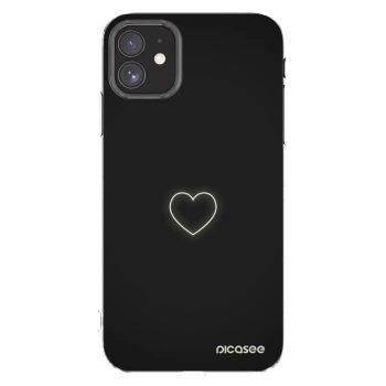 Picasee silikonski prozorni ovitek za Apple iPhone 11 - Heart