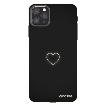Picasee silikonski prozorni ovitek za Apple iPhone 11 Pro Max - Heart