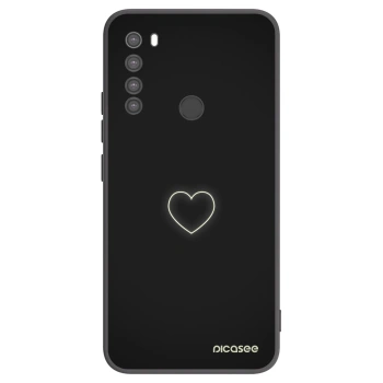 Picasee silikonski črni ovitek za Xiaomi Redmi Note 8 - Heart