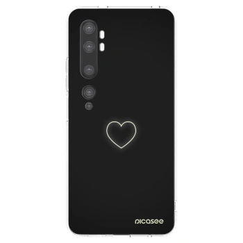 Picasee silikonski prozorni ovitek za Xiaomi Mi Note 10 (Pro) - Heart