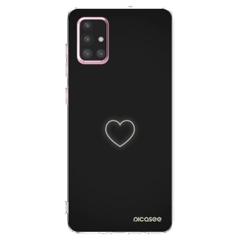 Picasee silikonski prozorni ovitek za Samsung Galaxy A71 A715F - Heart