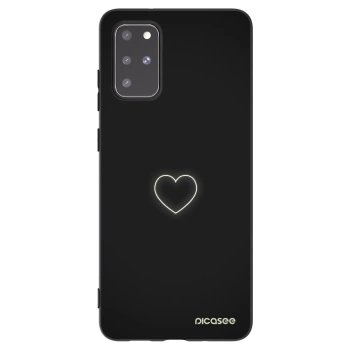 Picasee silikonski črni ovitek za Samsung Galaxy S20+ G985F - Heart