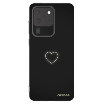Picasee silikonski prozorni ovitek za Samsung Galaxy S20 Ultra 5G G988F - Heart