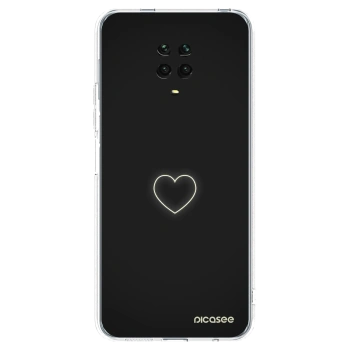 Picasee silikonski prozorni ovitek za Xiaomi Redmi Note 9S - Heart