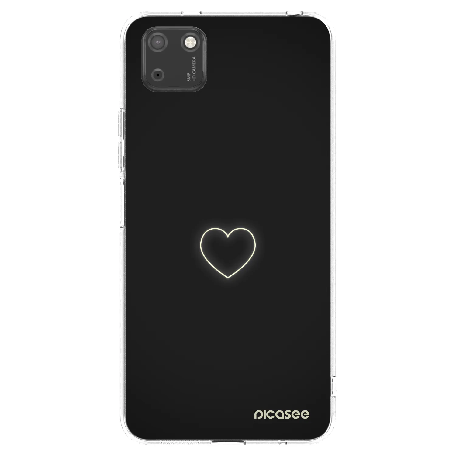 Picasee silikonski prozorni ovitek za Huawei Y5P - Heart