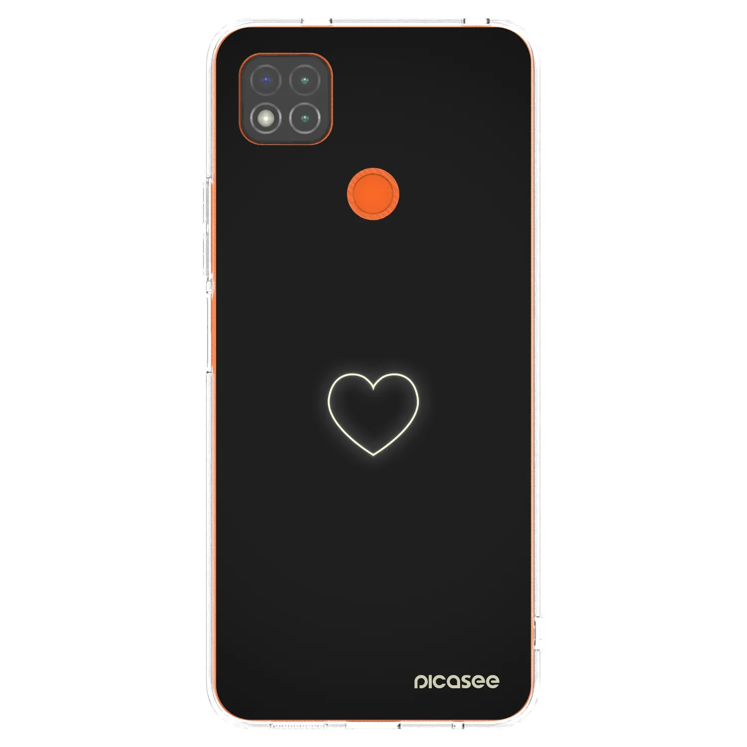 Picasee silikonski prozorni ovitek za Xiaomi Redmi 9C - Heart