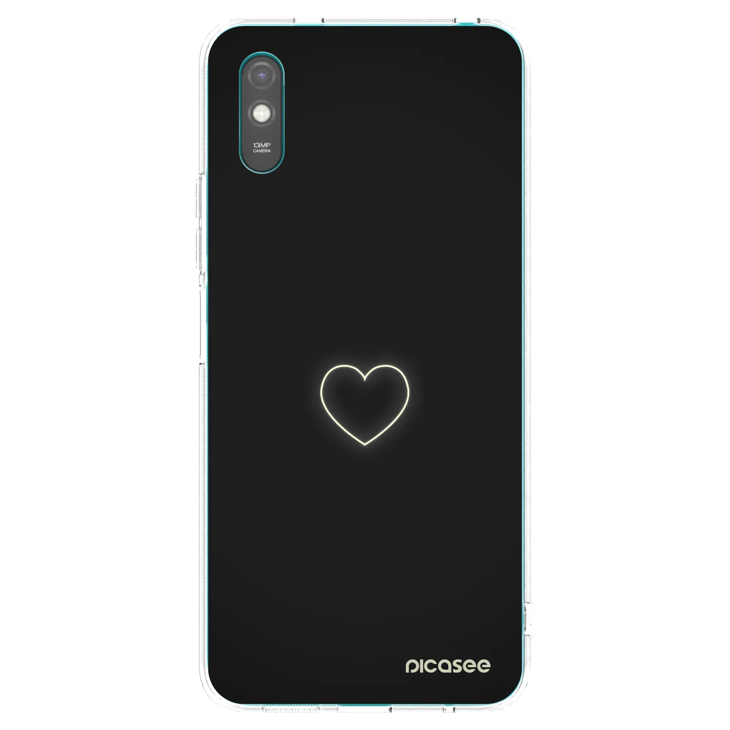 Picasee silikonski prozorni ovitek za Xiaomi Redmi 9A - Heart