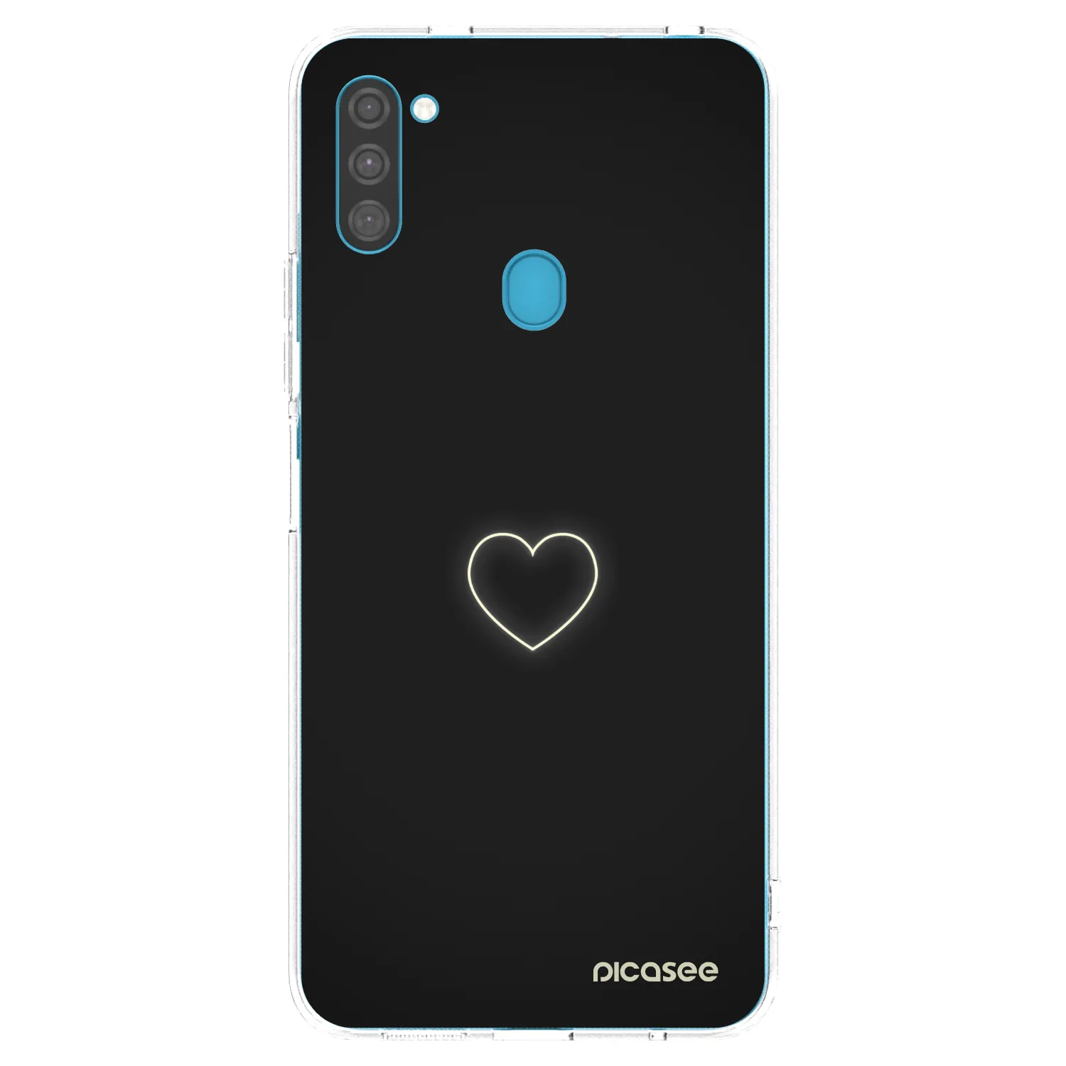 Picasee silikonski prozorni ovitek za Samsung Galaxy M11 - Heart
