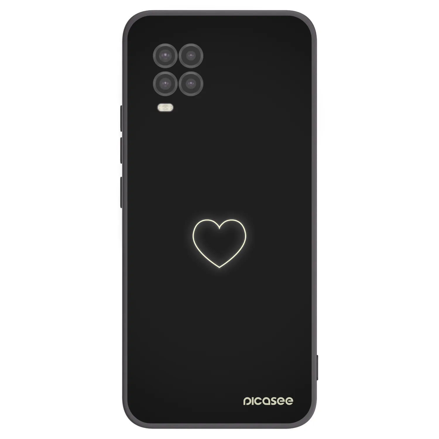 Picasee silikonski črni ovitek za Xiaomi Mi 10 Lite - Heart