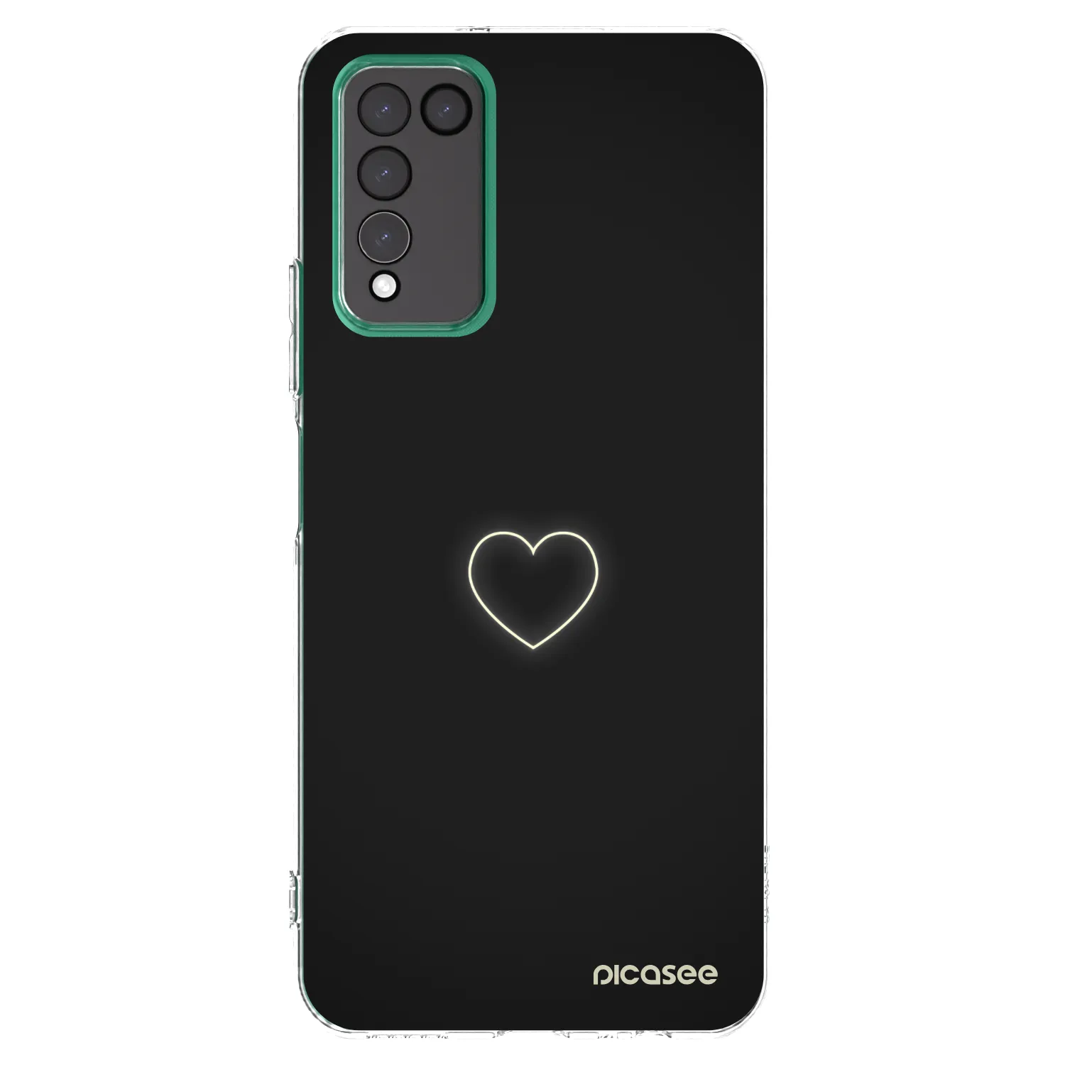 Picasee silikonski prozorni ovitek za Honor 10X Lite - Heart