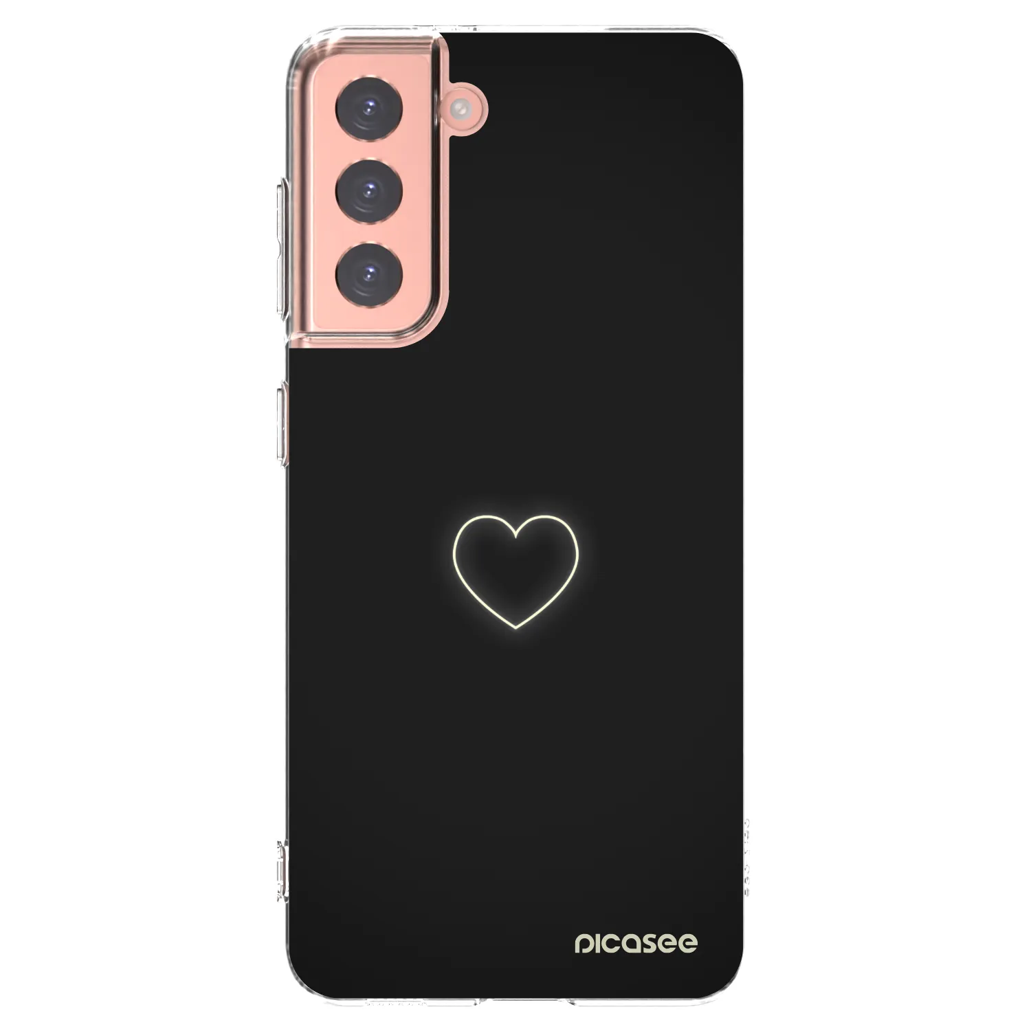 Picasee silikonski prozorni ovitek za Samsung Galaxy S21 5G G991B - Heart