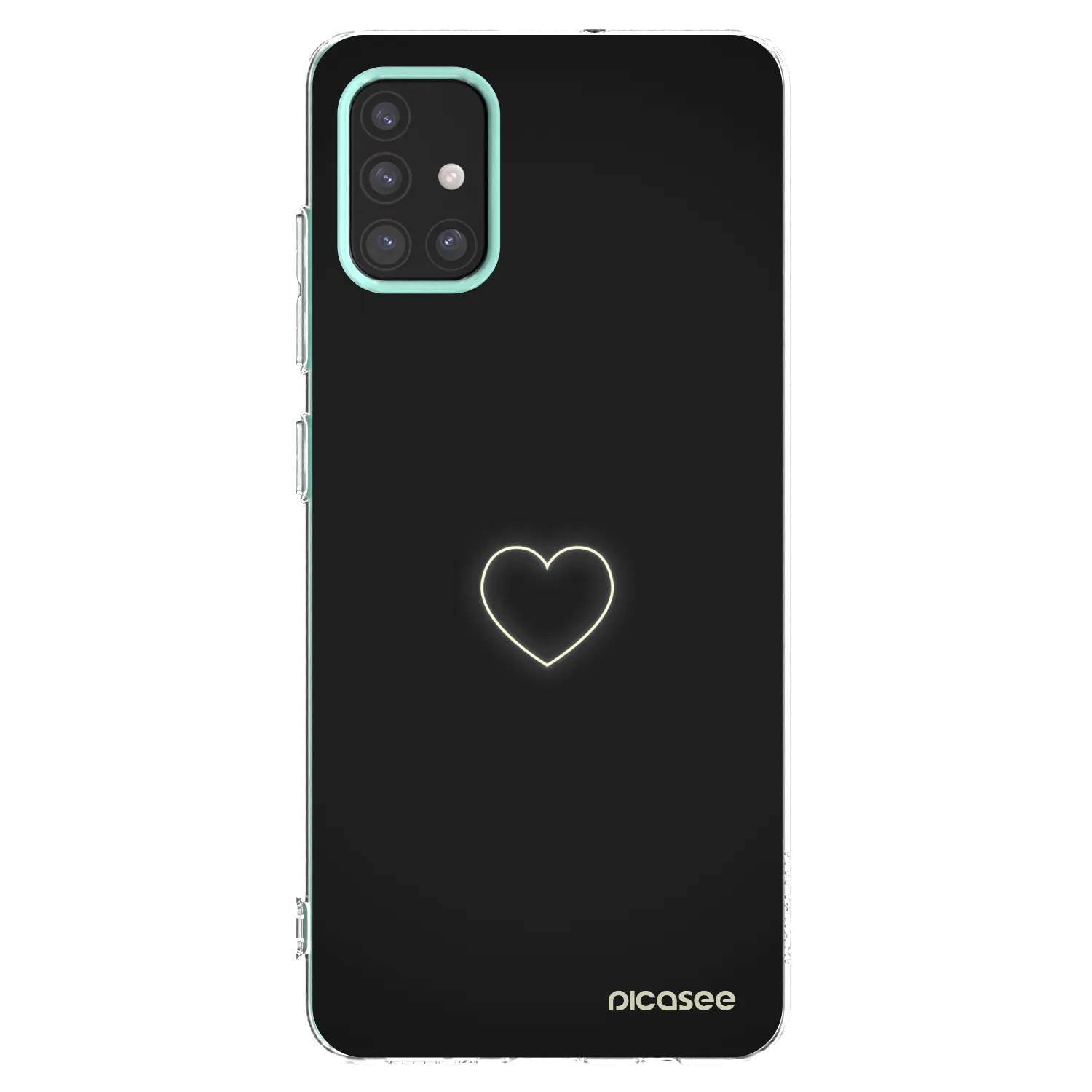 Picasee silikonski prozorni ovitek za Samsung Galaxy M31s - Heart