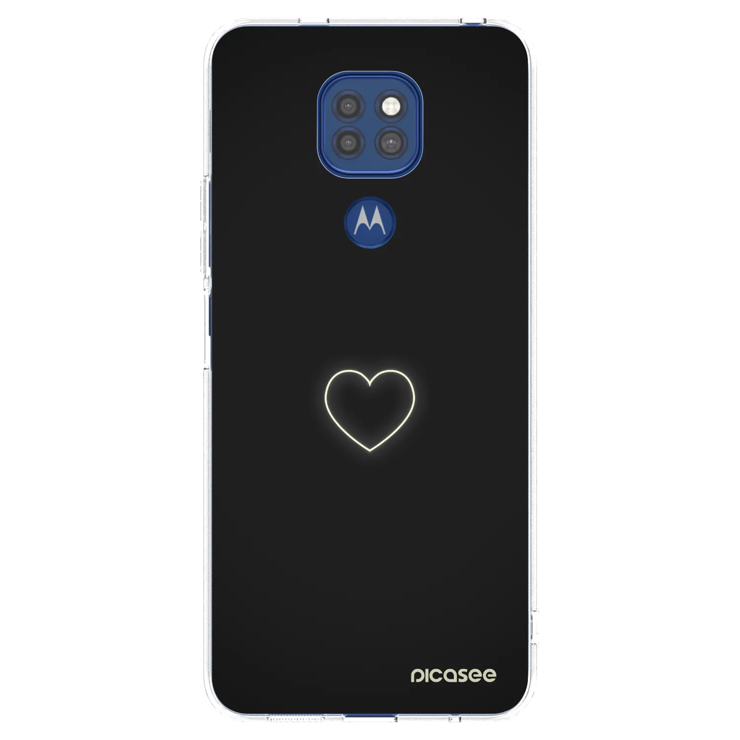 Picasee silikonski prozorni ovitek za Motorola Moto G9 Play - Heart
