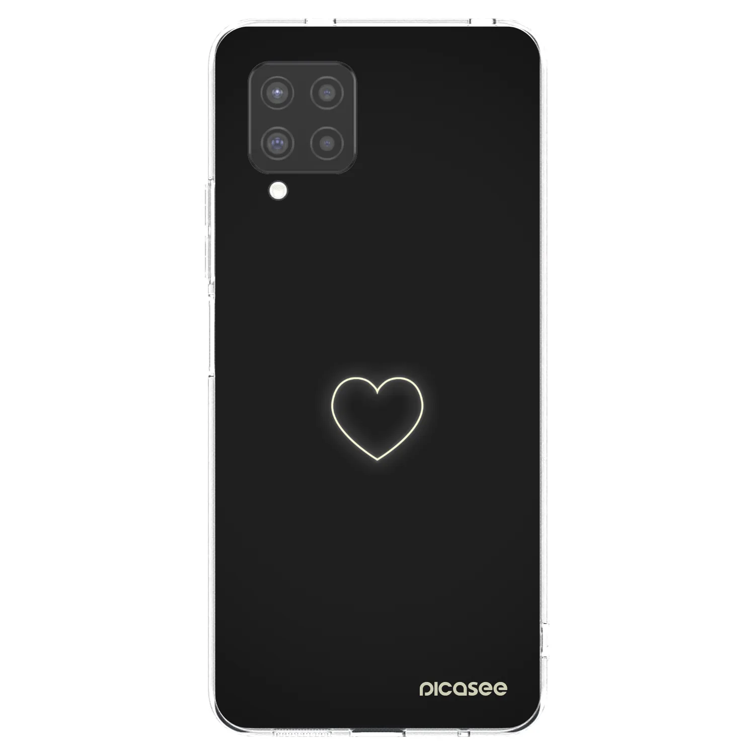 Picasee silikonski prozorni ovitek za Samsung Galaxy A42 A426B - Heart