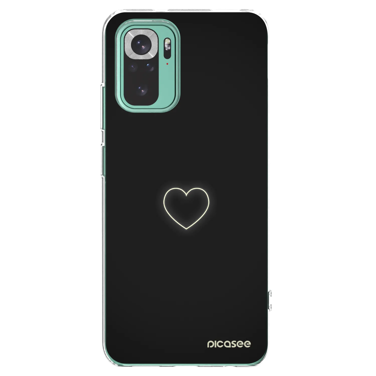 Picasee silikonski prozorni ovitek za Xiaomi Redmi Note 10 Pro - Heart