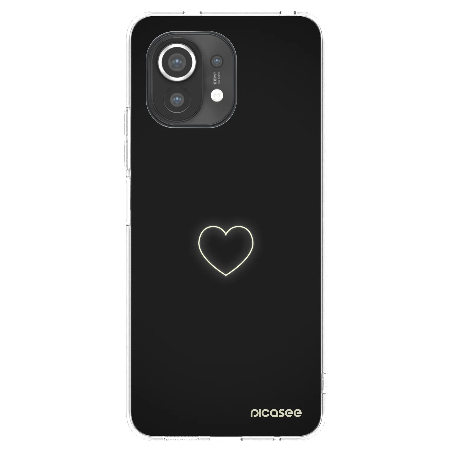 Picasee silikonski prozorni ovitek za Xiaomi Mi 11 - Heart