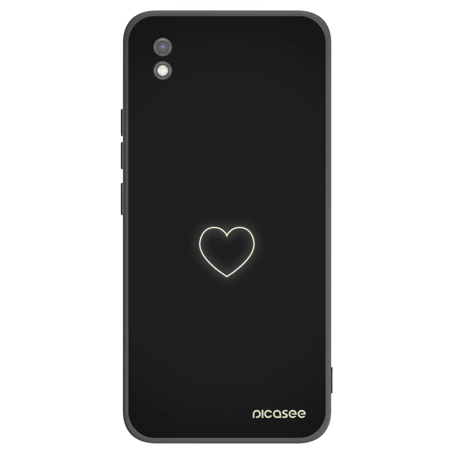 Picasee silikonski črni ovitek za Xiaomi Redmi 9AT - Heart