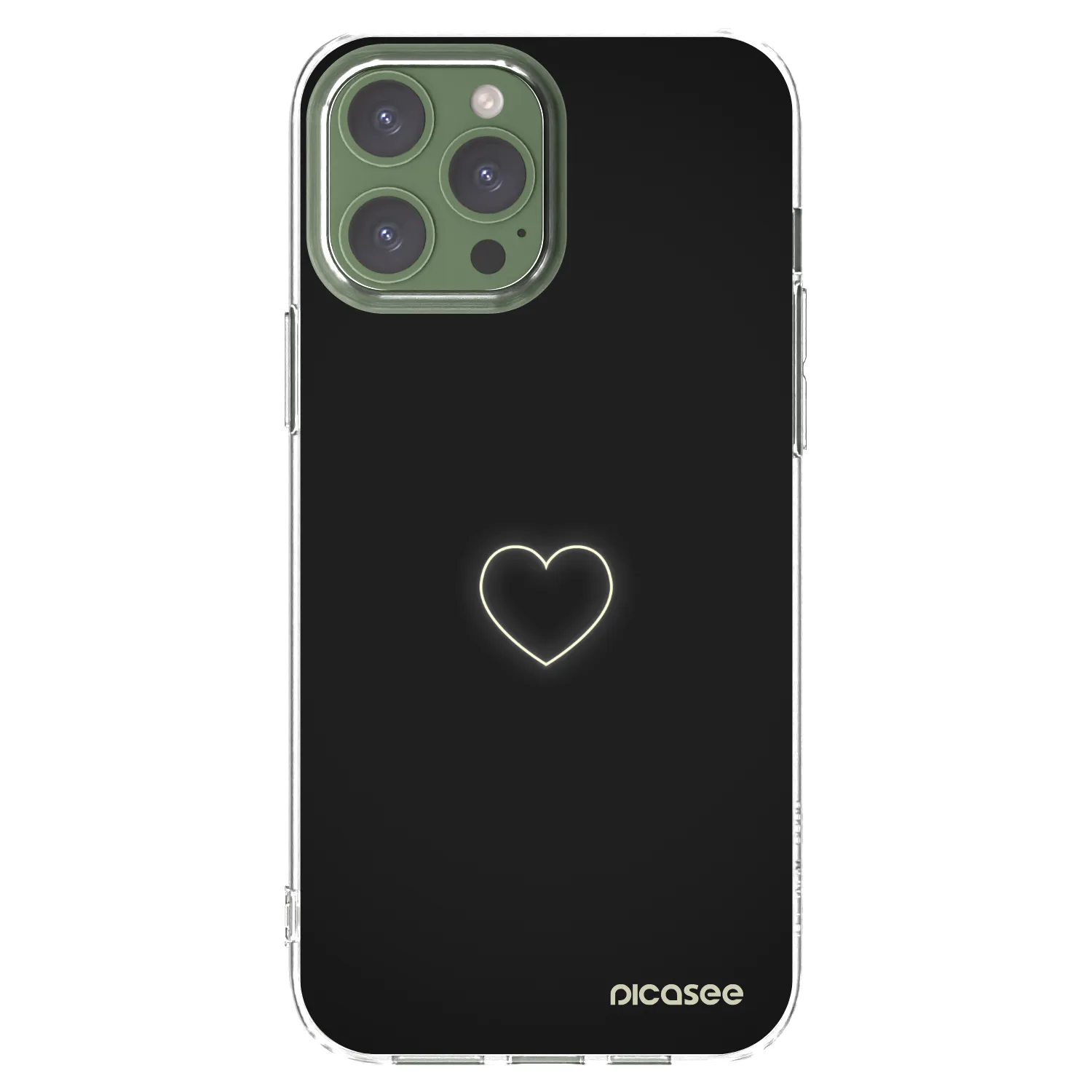 Picasee silikonski prozorni ovitek za Apple iPhone 13 Pro Max - Heart