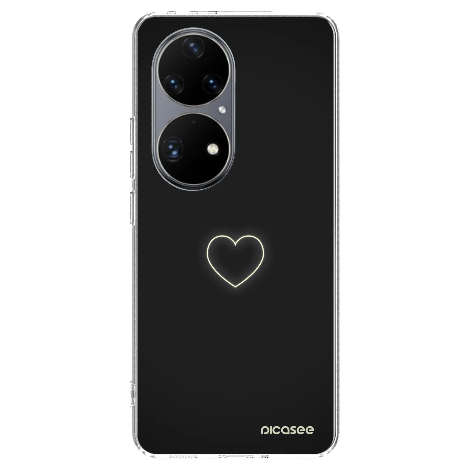 Picasee silikonski prozorni ovitek za Huawei P50 - Heart