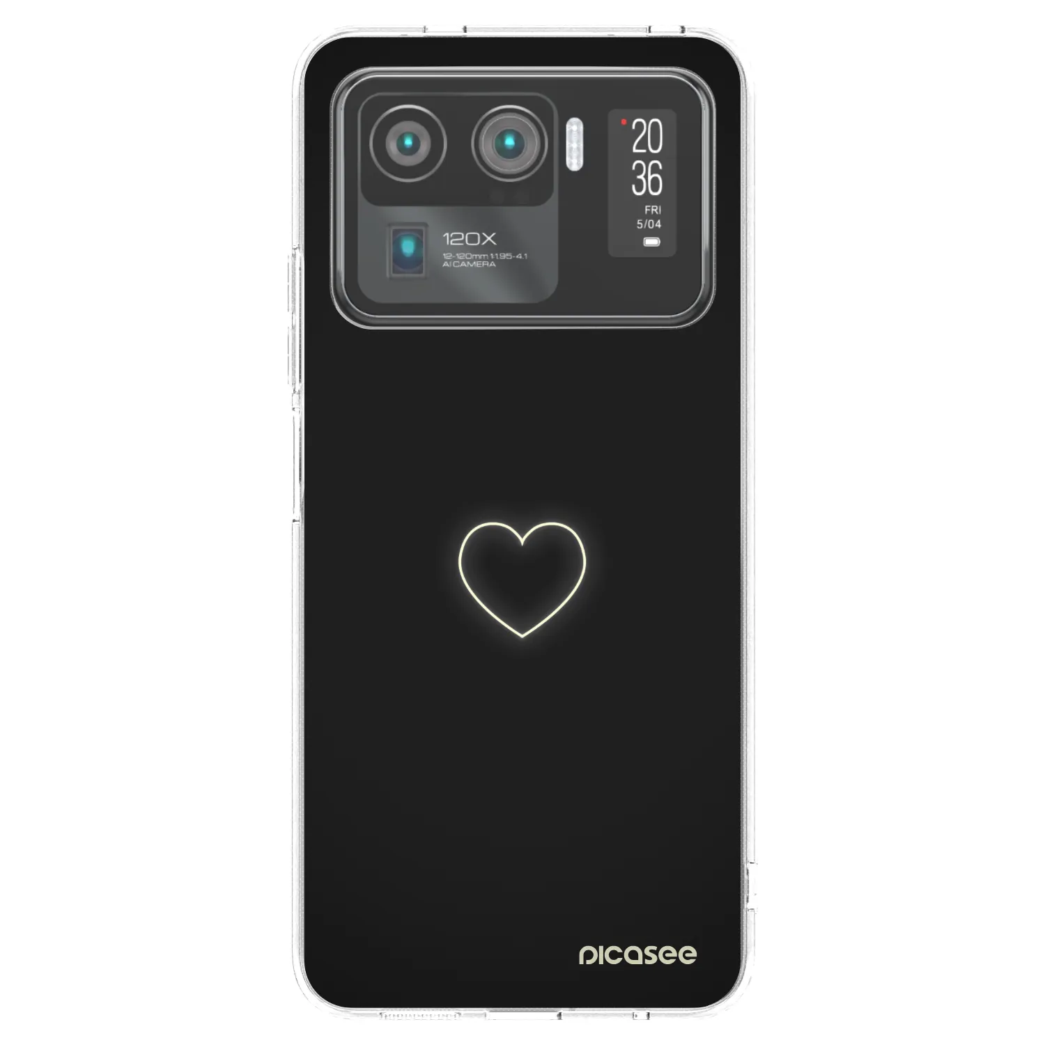 Picasee silikonski prozorni ovitek za Xiaomi Mi 11 Ultra - Heart
