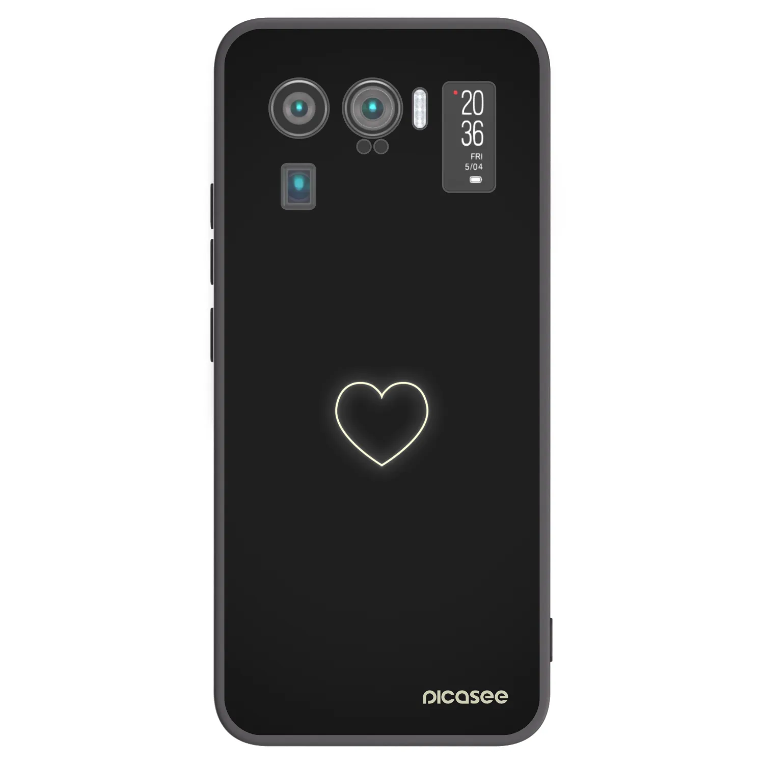 Picasee silikonski črni ovitek za Xiaomi Mi 11 Ultra - Heart