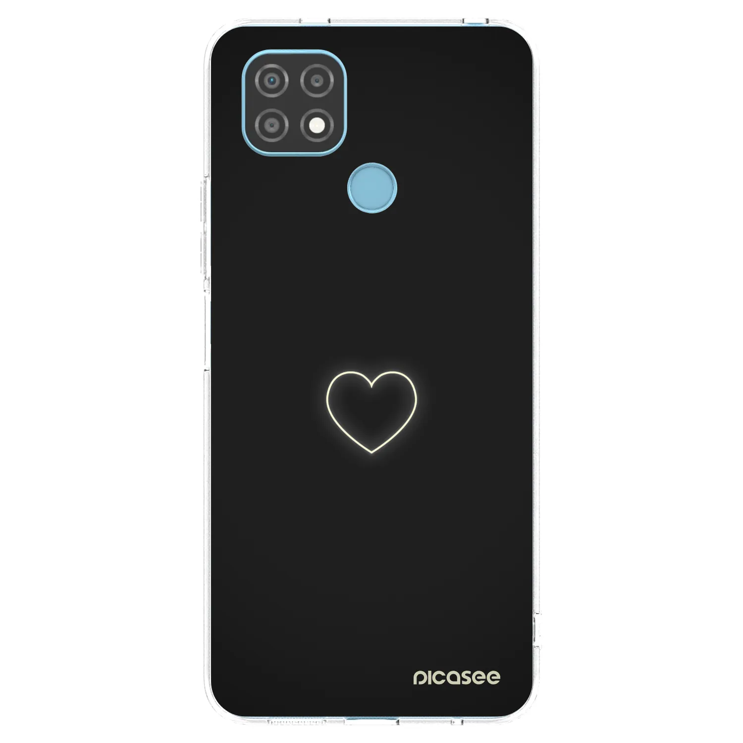 Picasee silikonski prozorni ovitek za Realme C21 - Heart