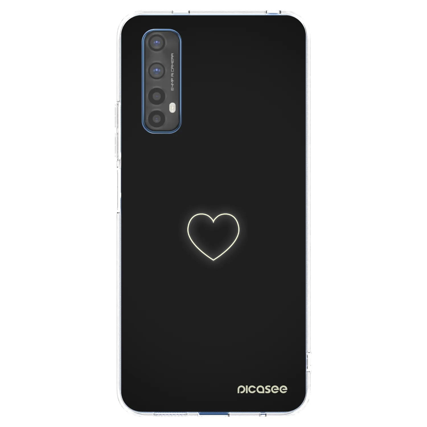 Picasee silikonski prozorni ovitek za Realme 7 - Heart