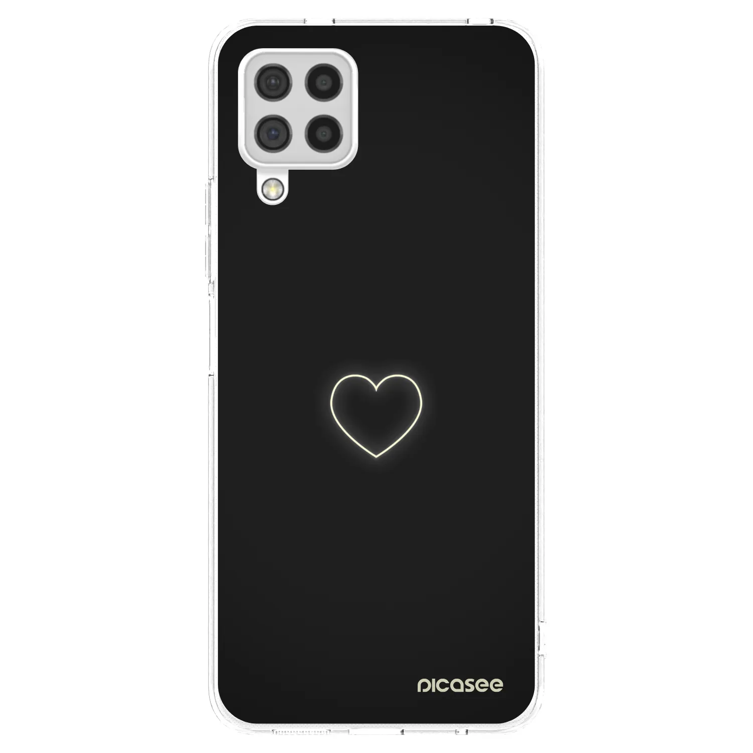 Picasee silikonski prozorni ovitek za Samsung Galaxy A22 A225F 4G - Heart